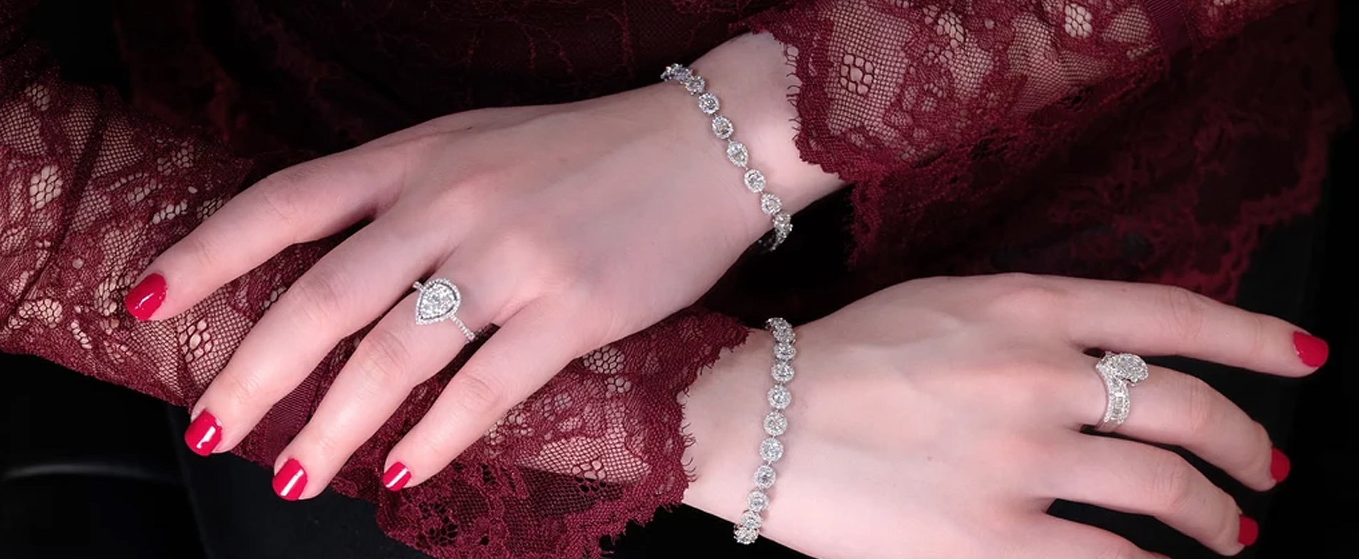 CH Collection - Diamond Teardrop Jewelry