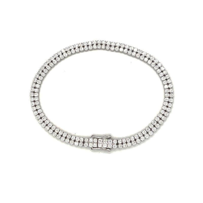Diamond Double Row Bracelet-Diamond Double Row Bracelet