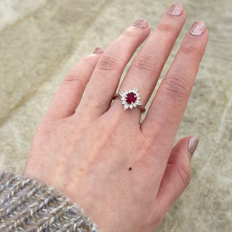 Ruby Diamond Ring-Ruby Diamond Ring
