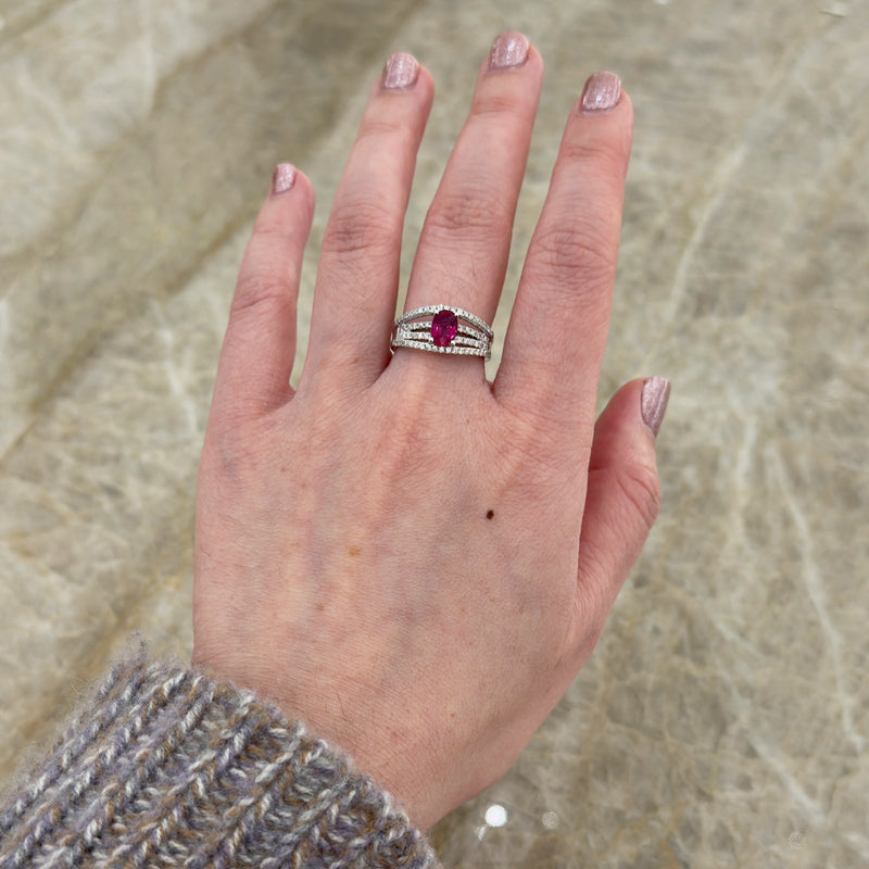 Ruby Diamond Ring-Ruby Diamond Ring