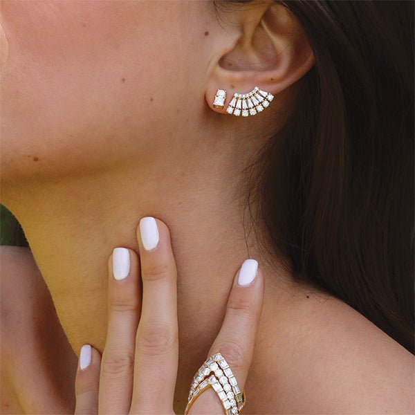 Anita Ko Ava Floating Diamond Stud Earrings-Anita Ko Ava Floating Diamond Stud Earrings - AKAVFE - WG