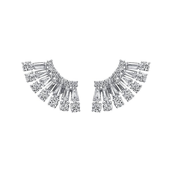 Anita Ko Ava Floating Diamond Stud Earrings-Anita Ko Ava Floating Diamond Stud Earrings - AKAVFE - WG