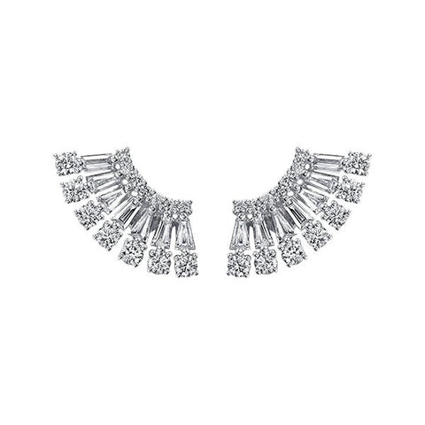 Anita Ko Ava Floating Diamond Stud Earrings-Anita Ko Ava Floating Diamond Stud Earrings - AKAVFE - WG