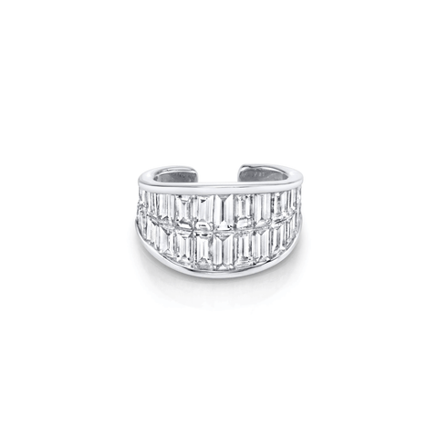 Anita Ko Baguette Diamond Galaxy Ear Cuff-Anita Ko Baguette Diamond Galaxy Ear Cuff - AKGXYBC - WG