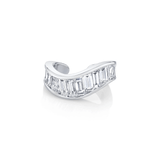 Anita Ko Baguette Wave Ear Cuff-Anita Ko Baguette Wave Ear Cuff - AKBAGWAVE - WG