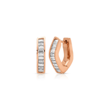 Anita Ko Classic Baguette Diamond Georgie Hoops-Anita Ko Classic Baguette Diamond Georgie Hoops AKEBDGG-RG