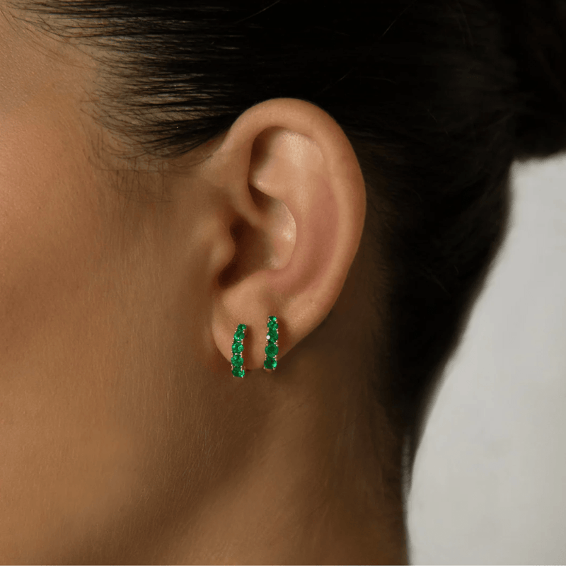 Anita Ko Graduated Emerald Huggies-Anita Ko Graduated Emerald Huggies AKGRDH50-EM-YG