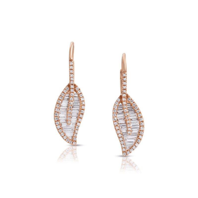 Anita Ko Leaf Drop Earrings-Anita Ko Leaf Drop Earrings - AKLE150 - RG