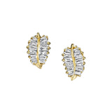 Anita Ko Small Diamond Palm Leaf Stud Earrings-Anita Ko Small Diamond Palm Leaf Stud Earrings - AKPLE - 10 - YG