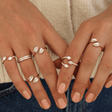 Anita Ko Small Palm Leaf Diamond Ring-Anita Ko Small Palm Leaf Diamond Ring - AKRSPL - RG