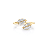 Anita Ko Small Palm Leaf Diamond Ring-Anita Ko Small Palm Leaf Diamond Ring - AKRSPL - YG