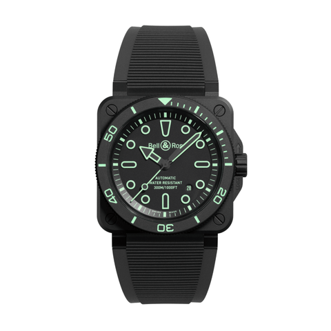 Bell & Ross BR 03-92 Diver Lum Outline 42mm-Bell & Ross BR 03 - 92 Diver Lum Outline 42mm - BR03A-D-OL-CE/SRB