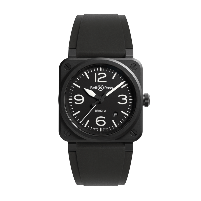 Bell & Ross BR-03 Black Matte-Bell & Ross BR-03 Black Matte BR03A-BL-CE/SRB