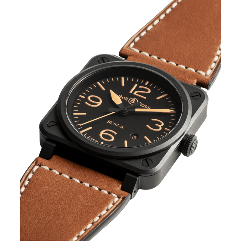 Bell & Ross BR-03 BR-03 Heritage 41mm-Bell & Ross BR - 03 BR - 03 Heritage 41mm - BR03A - HER - CE/SCA