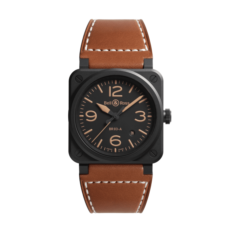 Bell & Ross BR-03 BR-03 Heritage 41mm-Bell & Ross BR - 03 BR - 03 Heritage 41mm - BR03A - HER - CE/SCA