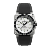 Bell & Ross BR-03 Diver White Steel 42mm-Bell & Ross BR - 03 Diver White Steel 42mm - BR03A - D - WH - ST/SRB