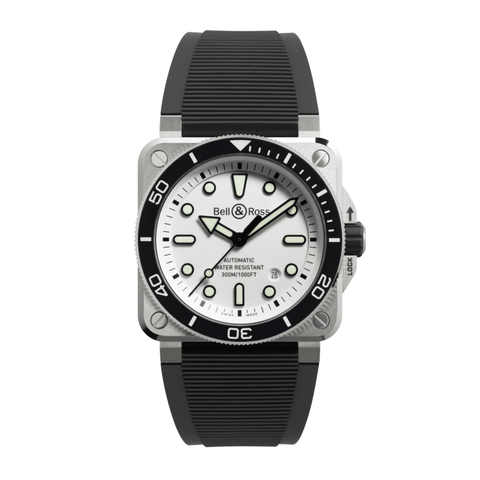 Bell & Ross BR-03 Diver White Steel 42mm-Bell & Ross BR - 03 Diver White Steel 42mm - BR03A - D - WH - ST/SRB