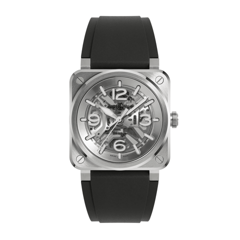 Bell & Ross BR-03 Skeleton Steel 41mm-Bell & Ross BR-03 Skeleton Steel 41mm BR03A-BL-SKST/SRB