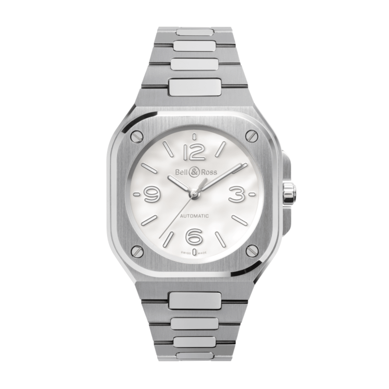 Bell & Ross BR-05 36mm Mother Of Pearl Steel-Bell & Ross BR - 05 36mm Mother Of Pearl Steel - BR05A - S - MP - ST/SST