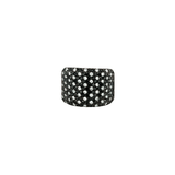 Bez Ambar Black and White Twinkle Wide Diamond Ring-Bez Ambar Black and White Twinkle Wide Diamond Ring - LPB11TB