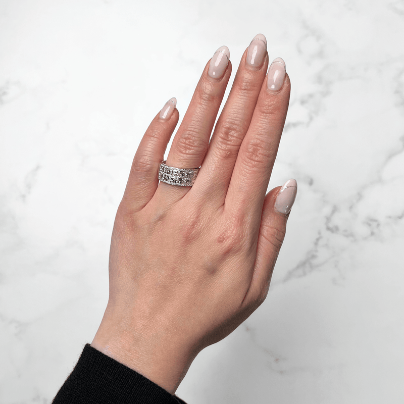 Bez Ambar Blaze 2 Row Diamond Ring-Bez Ambar Blaze 2 Row Diamond Ring - DRBEZ01027