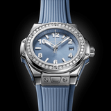 Hublot Big Bang One Click Steel Coal Blue Diamonds 33mm-Big Bang One Click Steel Coal Blue Diamonds - 485.SX.717B.RX.1204