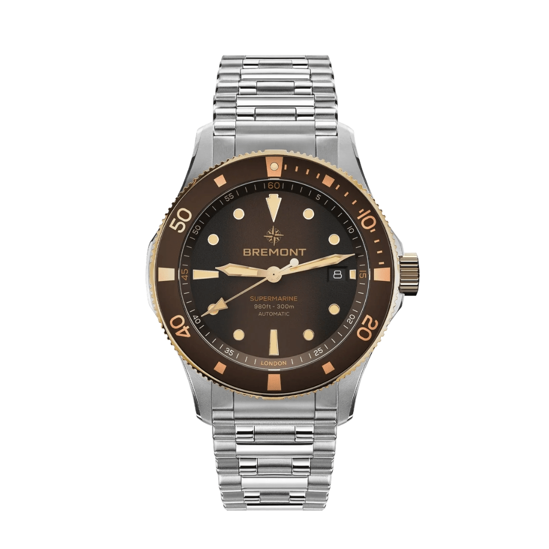 Bremont Supermarine 300m Date, Bi-colour - SM40-DT-BI-BR-B