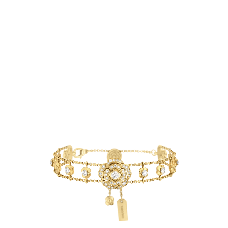 CHANEL Bouton de Camélia Supple Bracelet-CHANEL Bouton de Camélia Supple Bracelet J13436