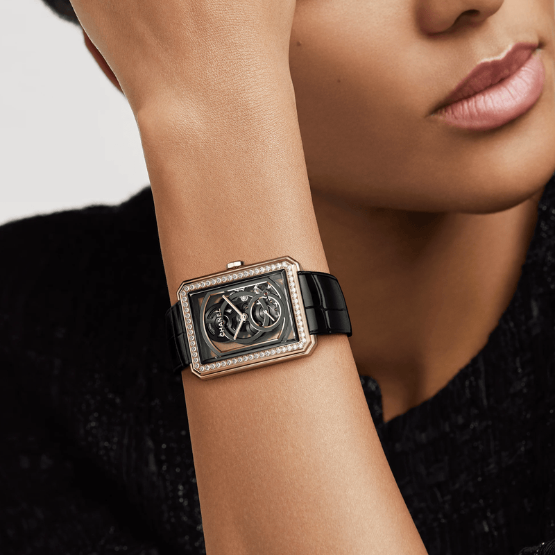 CHANEL BOY·FRIEND Skeleton Watch-CHANEL BOY·FRIEND Skeleton Watch H6595