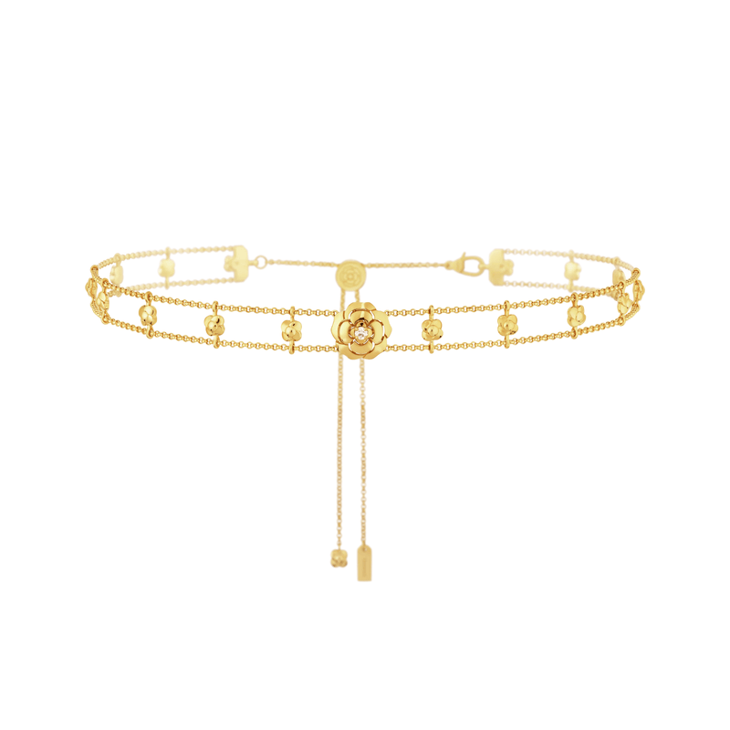 CHANEL Extrait De Camélia Supple Choker-CHANEL Extrait De Camélia Supple Choker - J13652