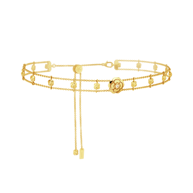 CHANEL Extrait De Camélia Supple Choker-CHANEL Extrait De Camélia Supple Choker - J13652