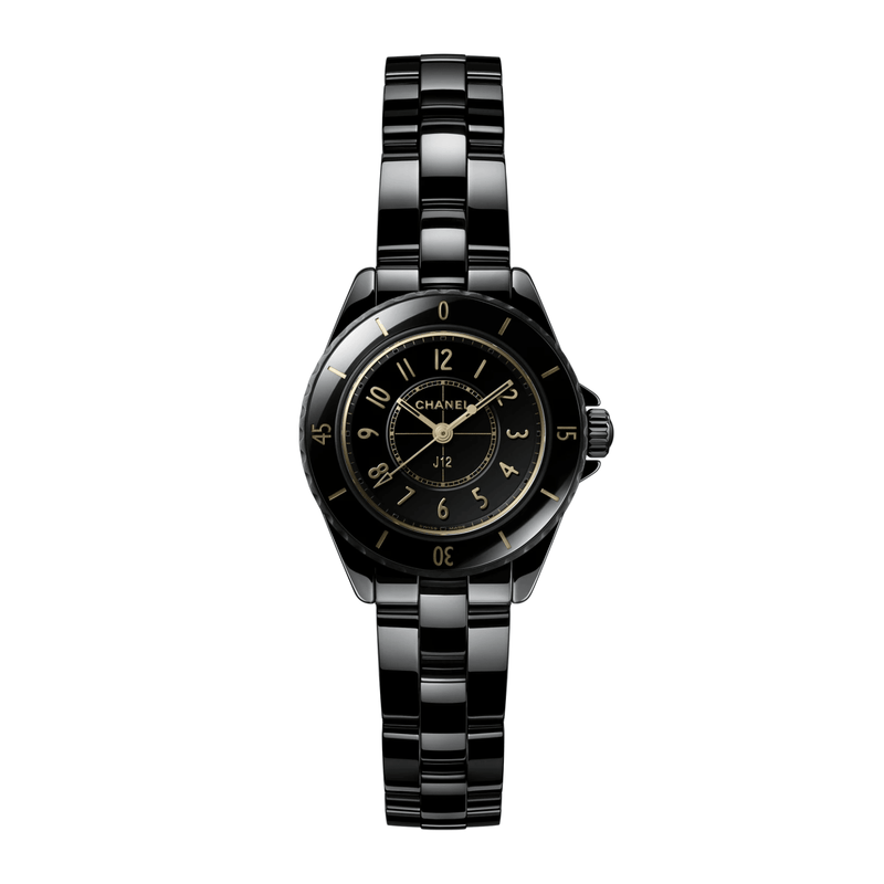 CHANEL J12 Golden Black Watch, 28mm-CHANEL J12 Golden Black Watch, 28mm  H11057