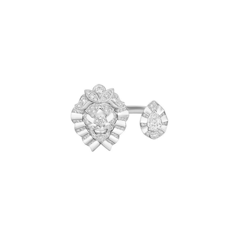 CHANEL Lion Solaire De CHANEL Toi & Moi Ring-CHANEL Lion Solaire De CHANEL Toi & Moi Ring - J65402