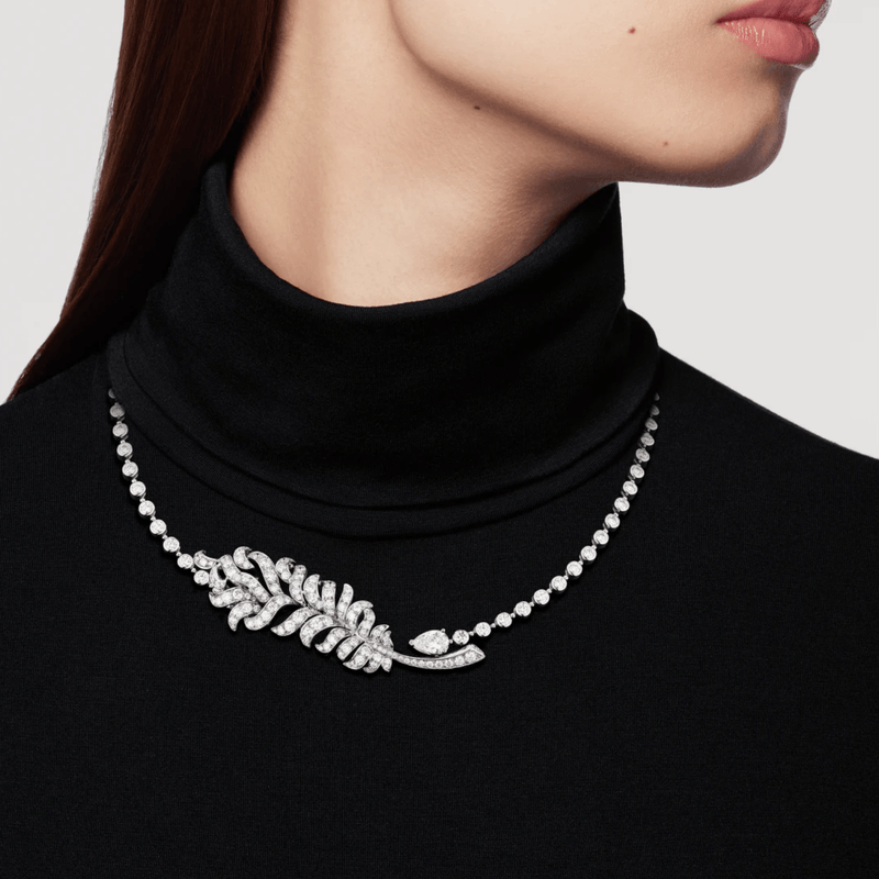 CHANEL Plume De CHANEL Necklace-CHANEL Plume De CHANEL Necklace - J65553