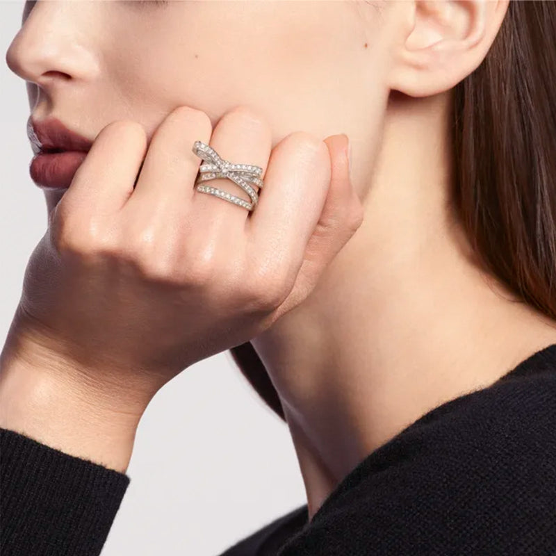 CHANEL Ruban Ring-CHANEL Ruban Ring - J11142