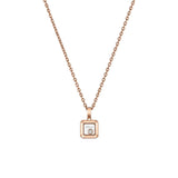 Chopard Happy Diamonds Icons Pendant-Chopard Happy Diamonds Icons Pendant in 18 karat rose gold with one moving diamond.