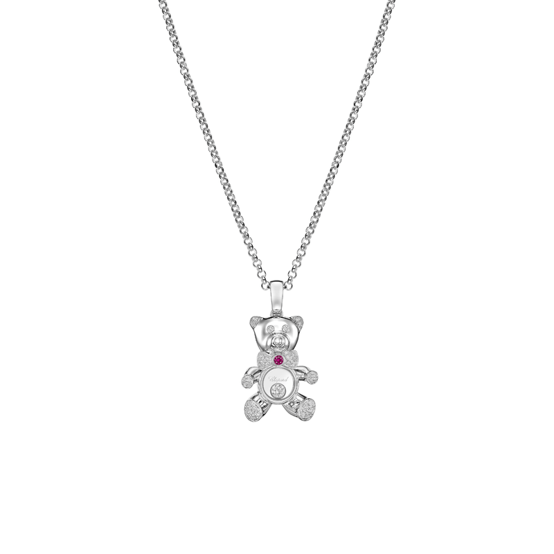 Chopard Happy Diamonds Teddybear Necklace-Chopard Happy Diamonds Teddybear Necklace 79A188-1201