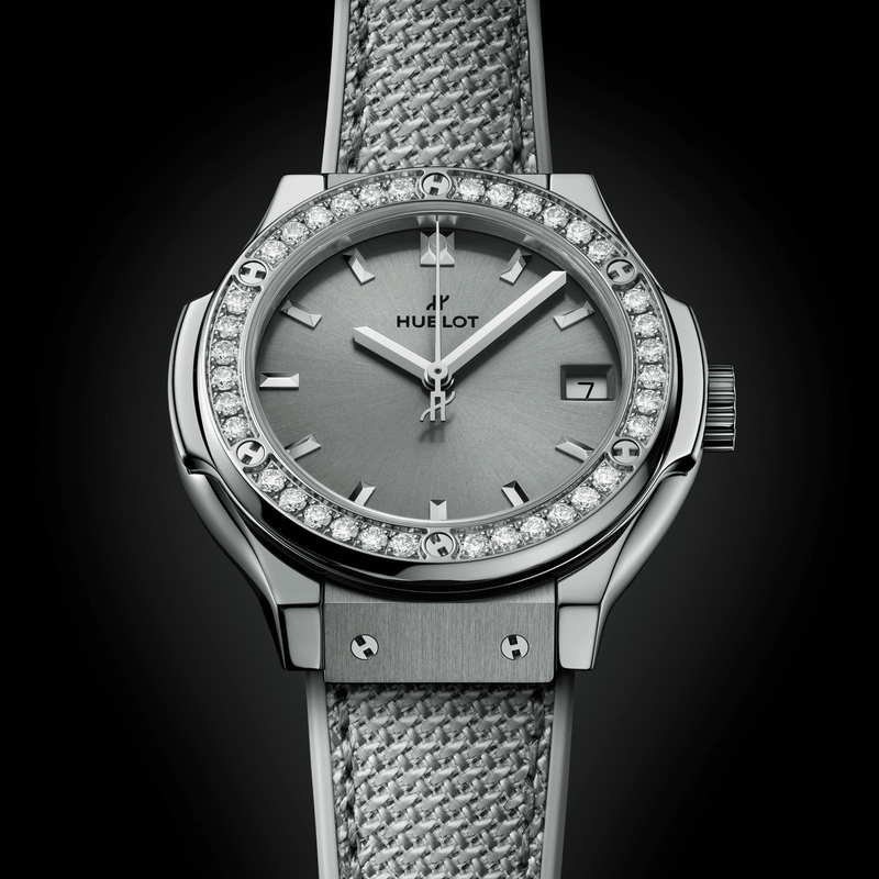 Hublot Classic Fusion Titanium Sage Green Diamonds 33mm-Classic Fusion Titanium Sage Green Diamonds - 581.NX.891G.NR.1104