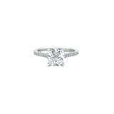 Cushion-cut Diamond Pavé Engagement Ring-Cushion - cut Diamond Pavé Engagement Ring - DRNKA05185