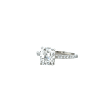 Cushion-cut Diamond Pavé Engagement Ring-Cushion - cut Diamond Pavé Engagement Ring - DRNKA05185