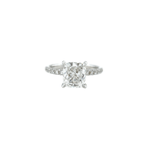 Cushion-cut Diamond Pavé Engagement Ring-Cushion - cut Diamond Pavé Engagement Ring - DRNKA05194