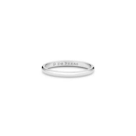 De Beers Classic Band-De Beers Classic Band - R1022440050 - De Beers Classic Band in platinum. 2.0mm wide.