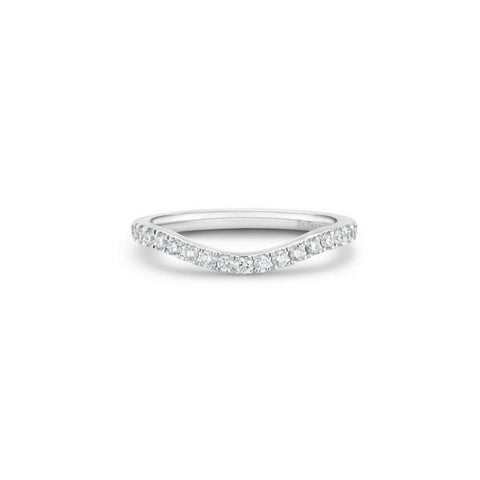 De Beers Classic Half Eternity Shaped Band-De Beers Classic Half Eternity Shaped Band - J1EX10Z00P52