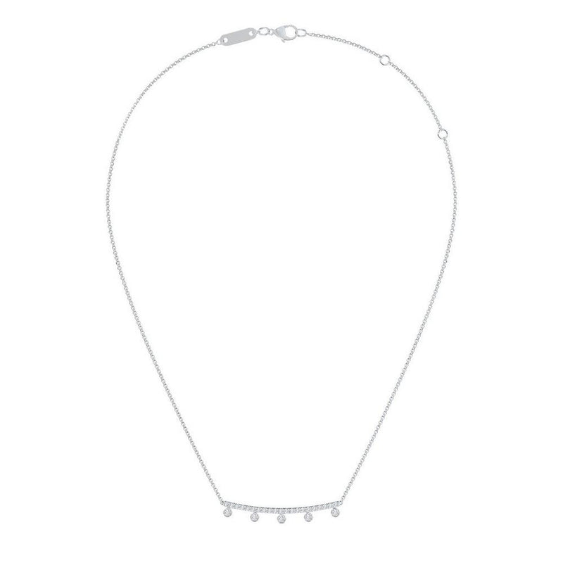 De Beers Dewdrop Chain Pendant-De Beers Dewdrop Chain Pendant - N1034750045 - De Beers Dewdrop Chain Pendant in 18 karat white gold with diamonds totaling 0.44 carats.