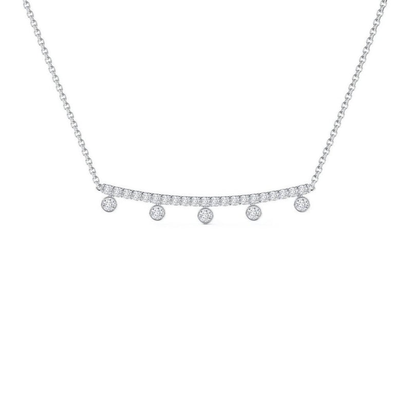 De Beers Dewdrop Chain Pendant-De Beers Dewdrop Chain Pendant - N1034750045 - De Beers Dewdrop Chain Pendant in 18 karat white gold with diamonds totaling 0.44 carats.