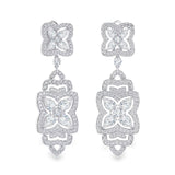 De Beers Enchanted Lotus Drop Earrings-De Beers Enchanted Lotus Drop Earrings - E103386