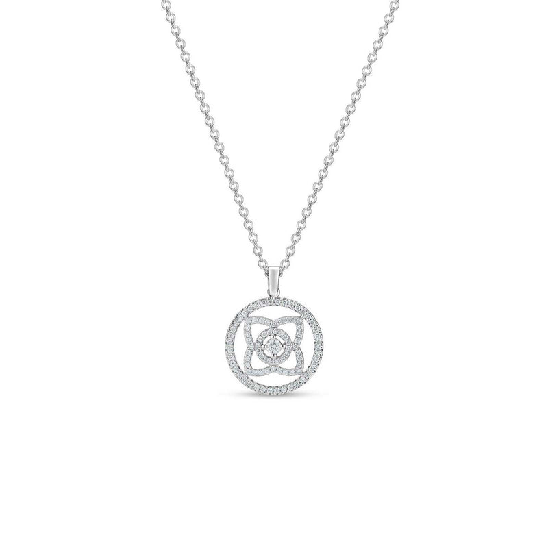 De Beers Lotus by De Beers Medal Necklace-De Beers Enchanted Lotus Medal Pendant - N1021990045