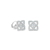De Beers Enchanted Lotus Stud Earrings-De Beers Enchanted Lotus Stud Earrings - E102148