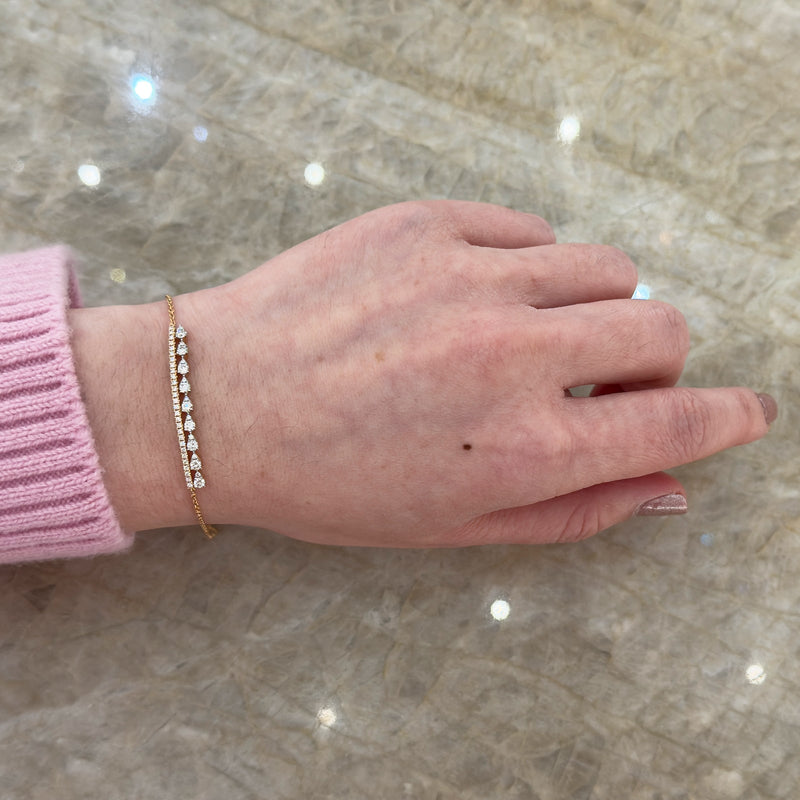 Diamond Chain Bracelet-Diamond Chain Bracelet - DBRDI00174