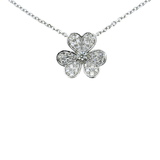 Diamond Clover Necklace-Diamond Clover Necklace - DNTIJ02311